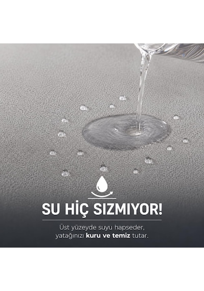 Formeya Gri Sıvı Geçirmez Alez - Tek-çift Kişilik Alez - Mikrofib