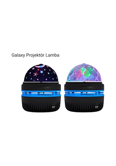 Galaxy Projektörlü Gece Lambası Siyah