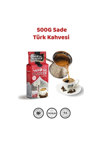 Aldeeb Kahvesi Sade Türk Kahvesi Orta Üstü Kavrulmuş 500 G Aldeeb Kahvesi Sade Türk Kahvesi Orta Üstü Kavrulmuş 500 G