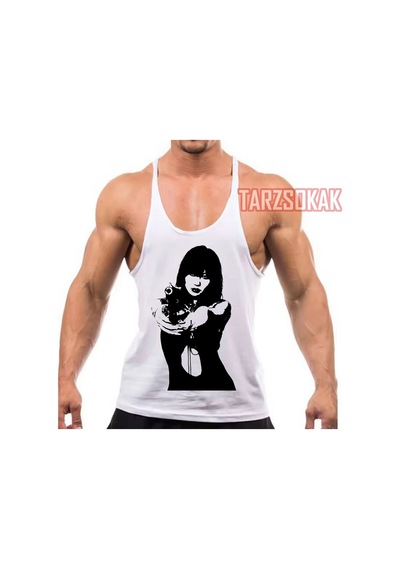 Tarzsokak Gym Tank Top Fitness Sporcu Atleti Gym70 Beyaz