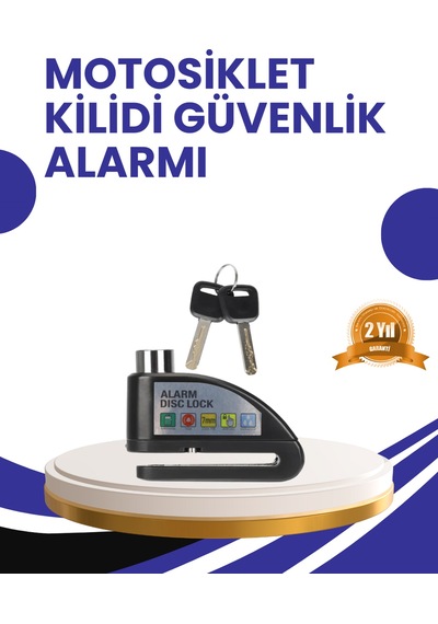 Taşınabilir Alarm Disk Kilidi Motosiklet Scooter Bisiklet Güvenlik - Lisinya