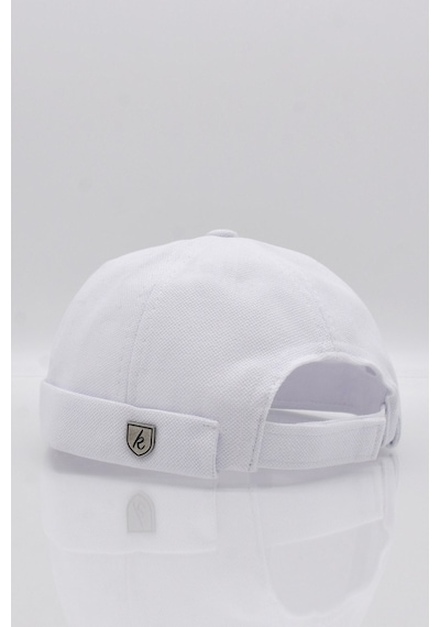 Külah Erkek Hipster Premium Cap Beyaz Docker Şapka-Beyaz-Standart