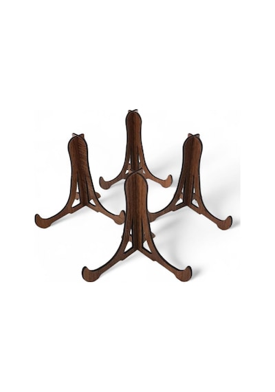 Ayrex Tabak Ve Süs Levhaları Gerçek Ahşap 4'lü Teşhir Ayağı 10 Cm X 10 Cm Stand Diğer
