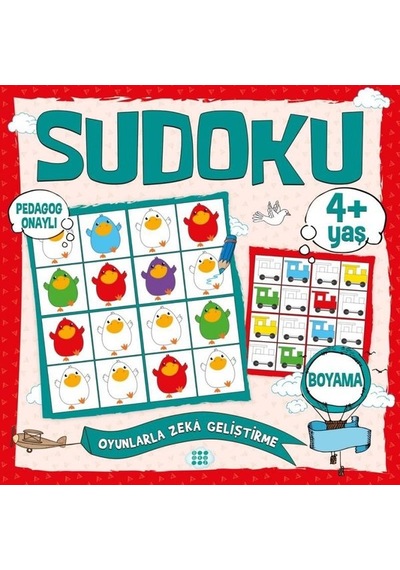 Çocuklar İçin Sudoku - Boyama 4+Yaş- Dokuz Yayınları