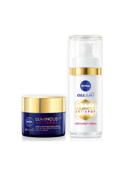 Nivea Luminous630 Leke Karsiti Serum 30ml + Luminous630 Leke Karsiti Gece Yüz Kremi 50ml