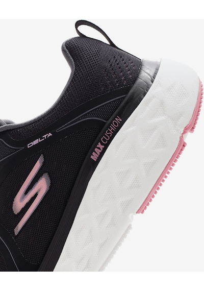 Skechers Max Cushioning Delta - Smooth Stride Kadın Siyah Koşu Ayakkabısı 129132 Bkpk Siyah