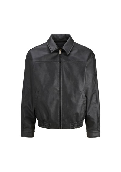 Jack & Jones Jjmarlon Pu Jacket Siyah