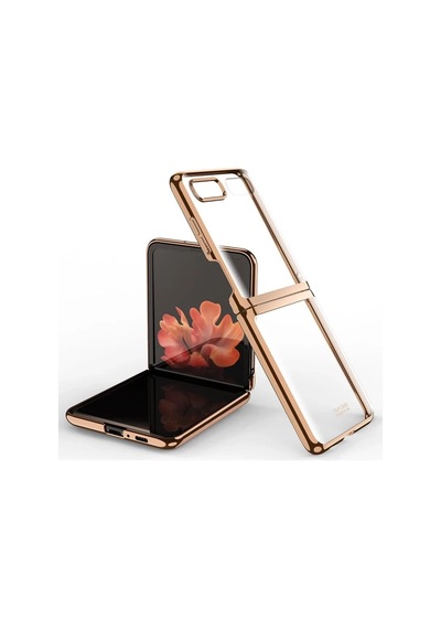Galaxy Uyumlu - Z Flip 4 Kılıf Fold Element Kapak - Gold