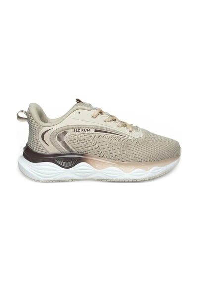 Solazer 048-26 Anorak Anatomik Taban Bağcıklı Kadın Sneaker Bej Kahve Bej