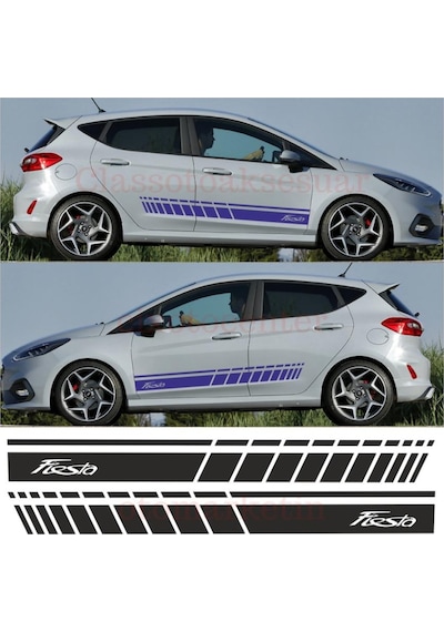 Ford Fiesta Yan Şerit Oto Sticker