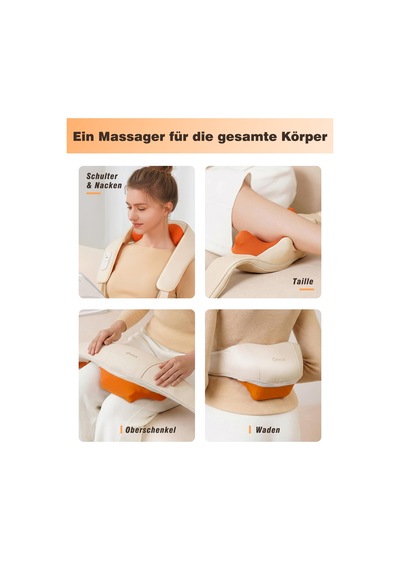 Knqze Shiatsu Masaj Aleti 4d, 2026 Isı İle Kablosuz Boyun Masajı, Geliştirilmiş Grafen Isıtma, Boyun, Omuz, Sırt İçin 4d Shiatsu Derin Yoğurma Boyun Masajı, Erkekler İçin Hediyeler, Bej Knqze Shiatsu Masaj Aleti 4d, 2026 Isı İle Kablosuz Boyun Masajı, Geliştirilmiş Grafen Isıtma, Boyun, Omuz, Sırt İçin 4d Shiatsu Derin Yoğurma Boyun Masajı, Erkekler İçin Hediyeler, Bej