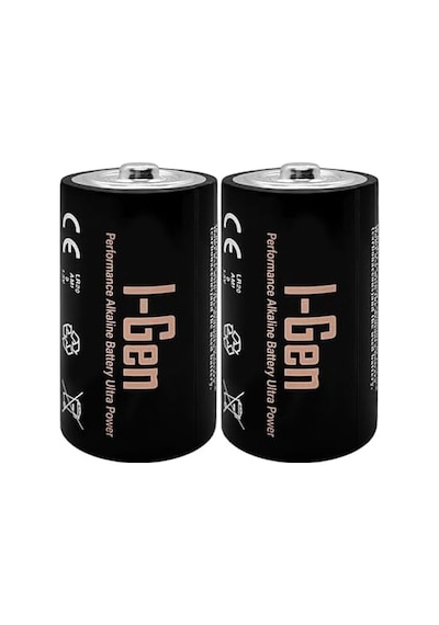 I-gen Batteries Lr20 Ultra Alkalin D Boy Pil 1.5v Büyük Boy Pil 2, 2&apos Li Paket