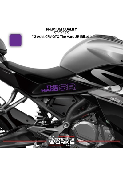Cfmoto The Hard Sr Sticker Yüksek Kalite Folyo 2 Adet Sticker Etiket