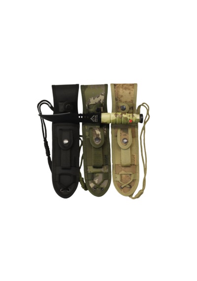 Taktikal Kamp Bıçak Siyah-multicam