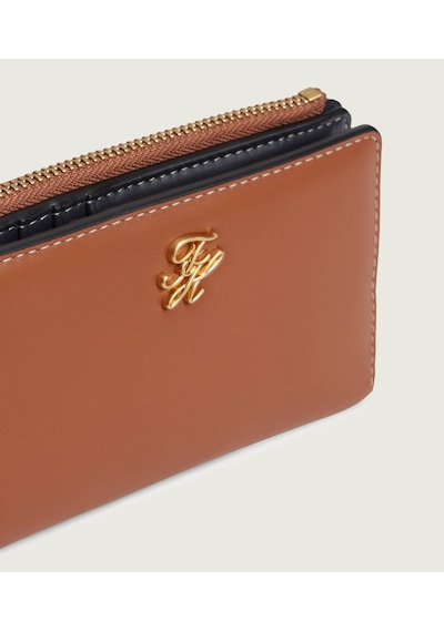 Tommy Hilfiger Th Scrıpt Leather Bıfold Kadın Kahverengi Cüzdan - Aw0aw18490