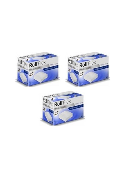 Roll Flex Steril Gaz Kompres 7.5 X 7.5 CM 3 x 25 Adet