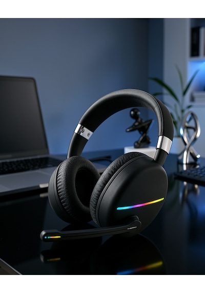 Kablosuz Rgb Siyah Kulaklık Uczzmax17-6
