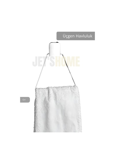 Jet's Home Üçgen Havluluk Paslanmaz Çelik Banyo Havluluk Düzenleyici Krom Krom