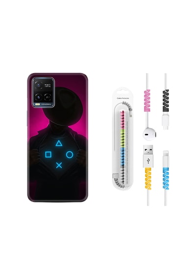 Vivo V21 Kılıf Kablo Koruyuculu Xoxo 1849
