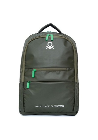 United Colors Of Benetton Unisex Okul, Günlük Ve Seyahat Sırt Çantası - Haki - 20831 Çok Renkli