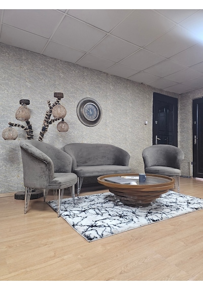 Zafir Teddy Takım Krom Kaplama Telli Ayak Çay Seti Koltuk - Berjer , Balkon, Salon, Ofis Kahverengi Zafir Teddy Takım Krom Kaplama Telli Ayak Çay Seti Koltuk - Berjer , Balkon, Salon, Ofis Kahverengi