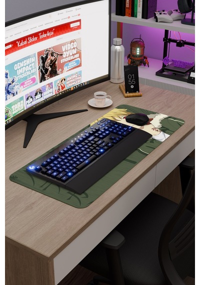 Noragami Kaymaz Dikişli Kauçuk Oyuncu Mousepad V5 - 70x30 Xl Gaming Mouse Pad Fare Altlığı