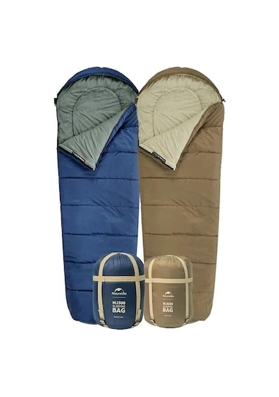 Naturehike Mj600 Mumya Tipi Pamuklu Uyku Tulumu Navy Blue