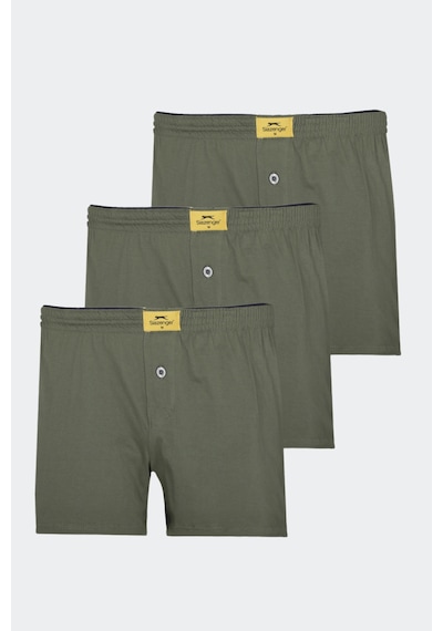 Slazenger He 3 Lü Set Erkek Haki Boxer Haki