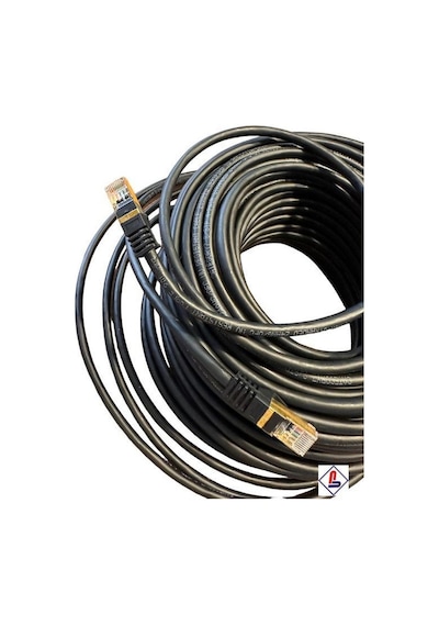 50 Metre Cat7 Kablo Siyah Cat7 Kablo 50 Metre