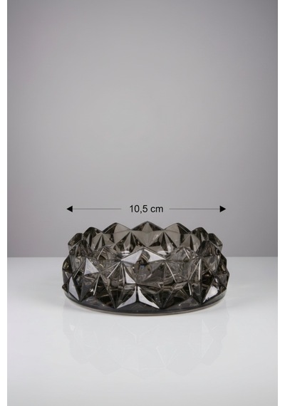 Modern Tasarım Şeffaf Cam Küllük Kül Tablası 10,5 Cm