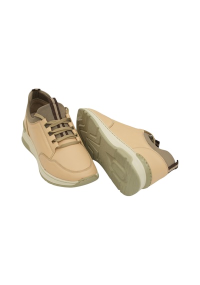 Dgn Kadın Bağcıklı Sneaker Bej