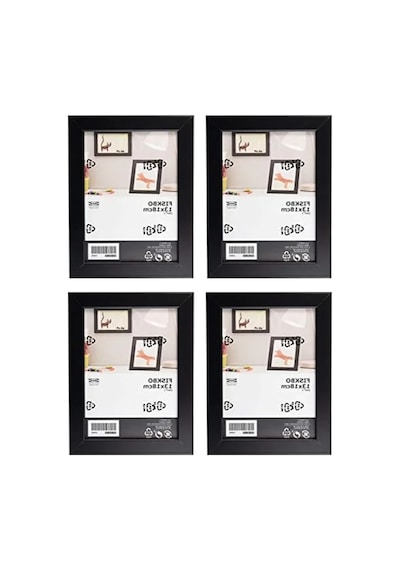 4'lü Siyah Fotoğraf Çerçevesi Seti - 13 X 18 Cm