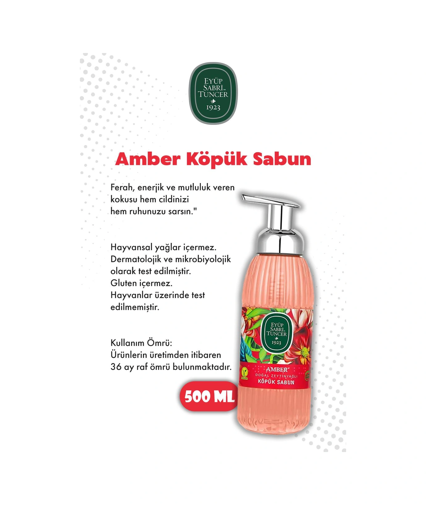 Eyüp Sabri Tuncer 4'lü Set 500 Ml Köpük Sabun Ve Rosıe