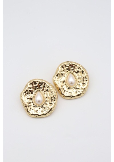 Çelik Küpe 14 K-17210 40mm Çok Renkli