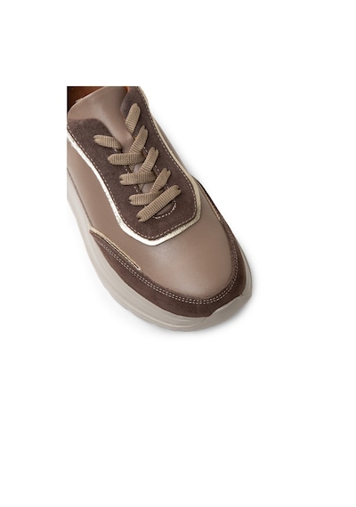Deery Kadın Hakiki Deri Vizon Renk Sneaker Ayakkabı - M0509zvzne01 Vizon