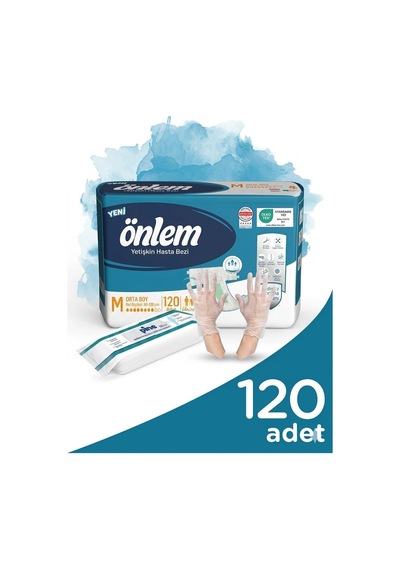 Önlem Bel Bantlı Medıum 120 Adet Mendil Ve Eldiven Hediyeli Diğer