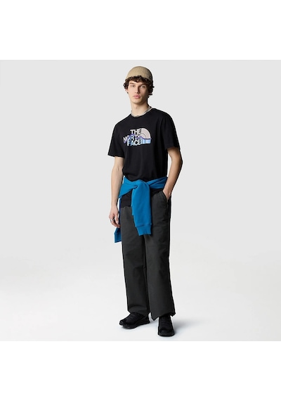 The North Face M Ss Mountain Line Tee Erkek T-shirt Nf0a87ntjk31 Siyah