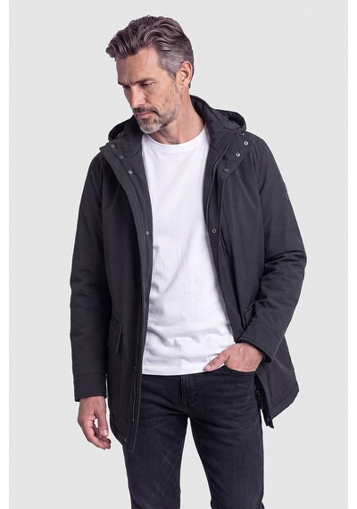 Bisse Siyah Casual Kapüşonlu Mont Mn25k25201 D99