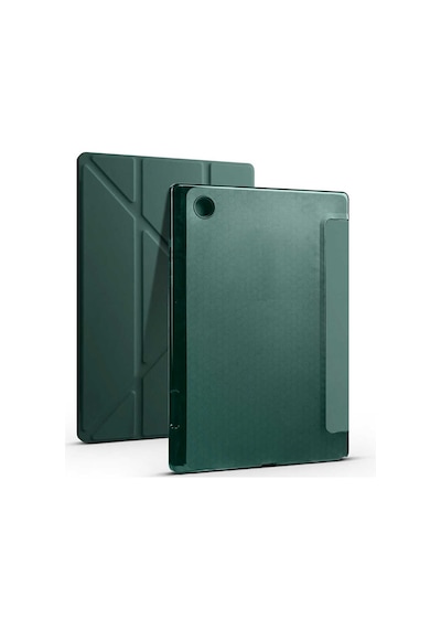 Galaxy Tab A8 10.5 Sm-x200 2021 Kılıf Uyumlu Zore Tri Folding Kalem Bölmeli Standlı Kılıf-koyu Yeşi Tablet Kılıfı