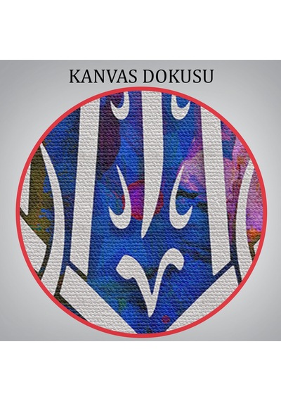 Allah'tan Başka İlah Yoktur Hz Muhammed Onun Kulu Ve Elçisidir, Yazılı Kanvas Tablo-3419