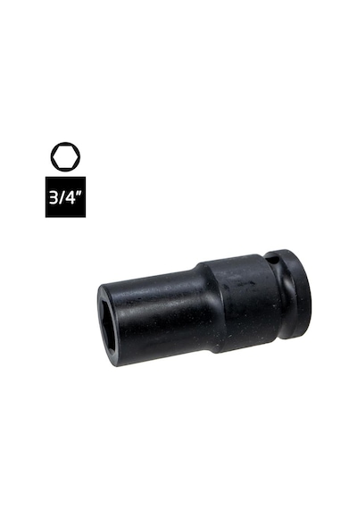 6605 Altı Köşe 3/4" Havalı Uzun Derin Lokma Anahtar 19 Mm