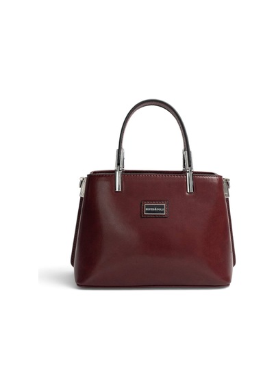 Silver & Polo Silver Polo Bordo - Bordo Düz Cilt Kadın El Çantası Sp987