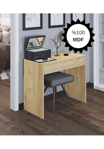 Mdf Arya Novella Mode Çekmeceli Makyaj Masası Lefkas Meşe Mdf Arya Novella Mode Çekmeceli Makyaj Masası Lefkas Meşe