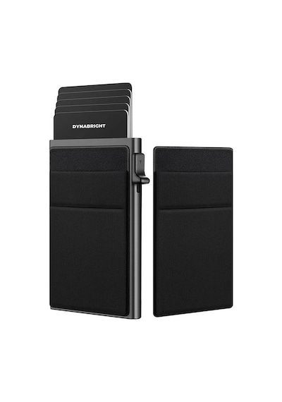Valkyrie Premium Slim Metal Otomatik Kartlık Rfıd Korumalı, Mekanizmalı, 10+ Kart Kapasiteli Gri Gri