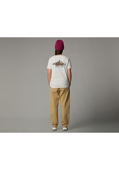 The North Face W Ss Outdoor Graphic Tee Kadın Outdoor Tişörtü Nf0a8c22qlı1 Beyaz Beyaz
