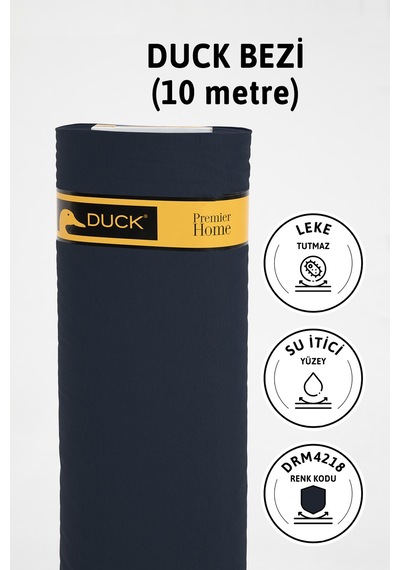 Premier Metrelik Duck Keten Kumaş Su İtici Bez 10 Metre Drm4218 - Lacivert