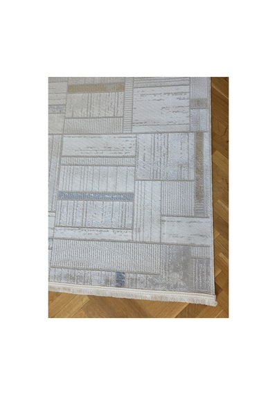 Badelya Home London 003 Krem Multi Bambu Akrilik Yumuşak Modern Özel Kesim Salon Koridor Halısı 003-krem/multi