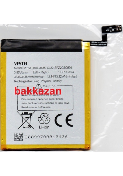 Vestel Uyumlu Venüs Z20 Z 20 Batarya Pil