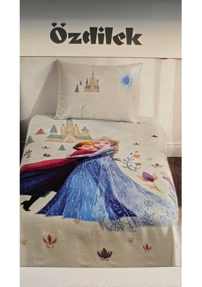 Disney Pike Takımı Ranforce Tek Kişilik Krem Frozen Love
