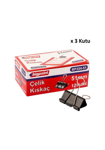 Bigpoint Çelik Kıskaç 51 Mm X 3 Kutu